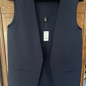 White House Black Market Women’s Navy Sleeveless Vest
